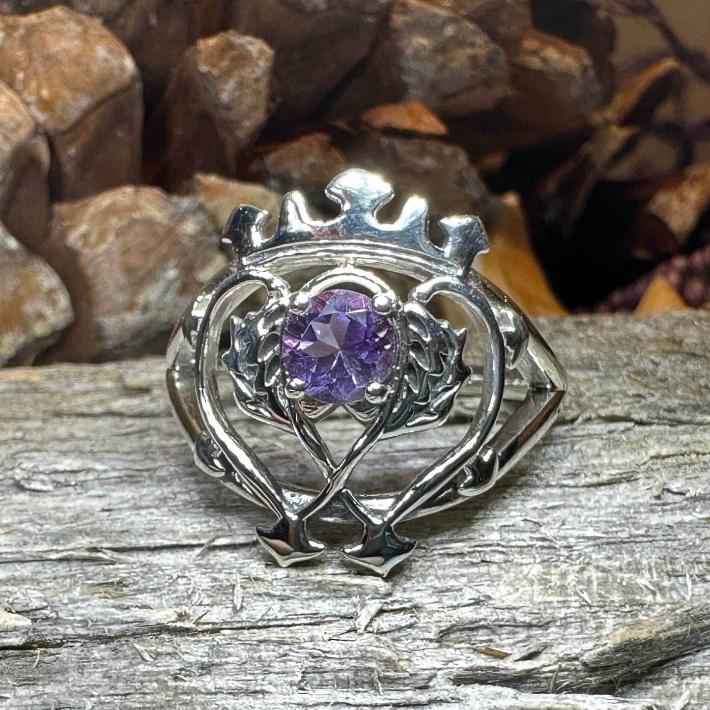 Dedication Luckenbooth Amethyst Ring - 5