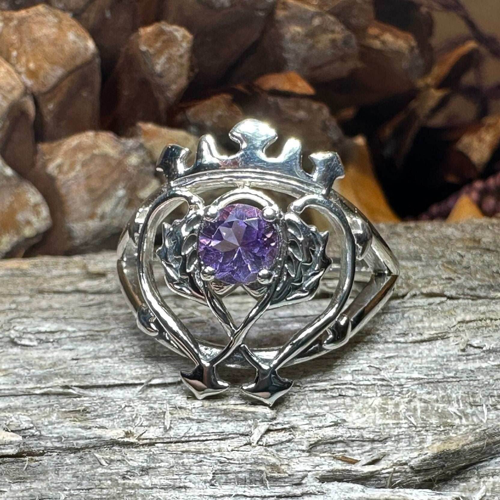 Dedication Luckenbooth Amethyst Ring - 5
