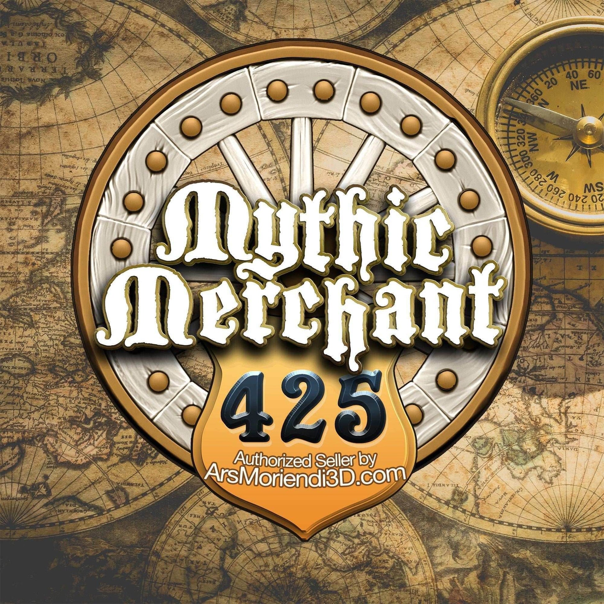 Crescent Moon Mythic Potion Dice Vault/Jail/Storage by Ars Moriendi 3D - Embrace Lunar Mystique & Alchemical Secrets in Safekeeping! - Black / Yes- Include Random Dice Set