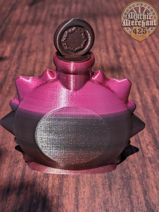 Sun Mythic Potion Dice Vault/Dice Jail/Dice Storage-Ars Moriendi 3D - Black