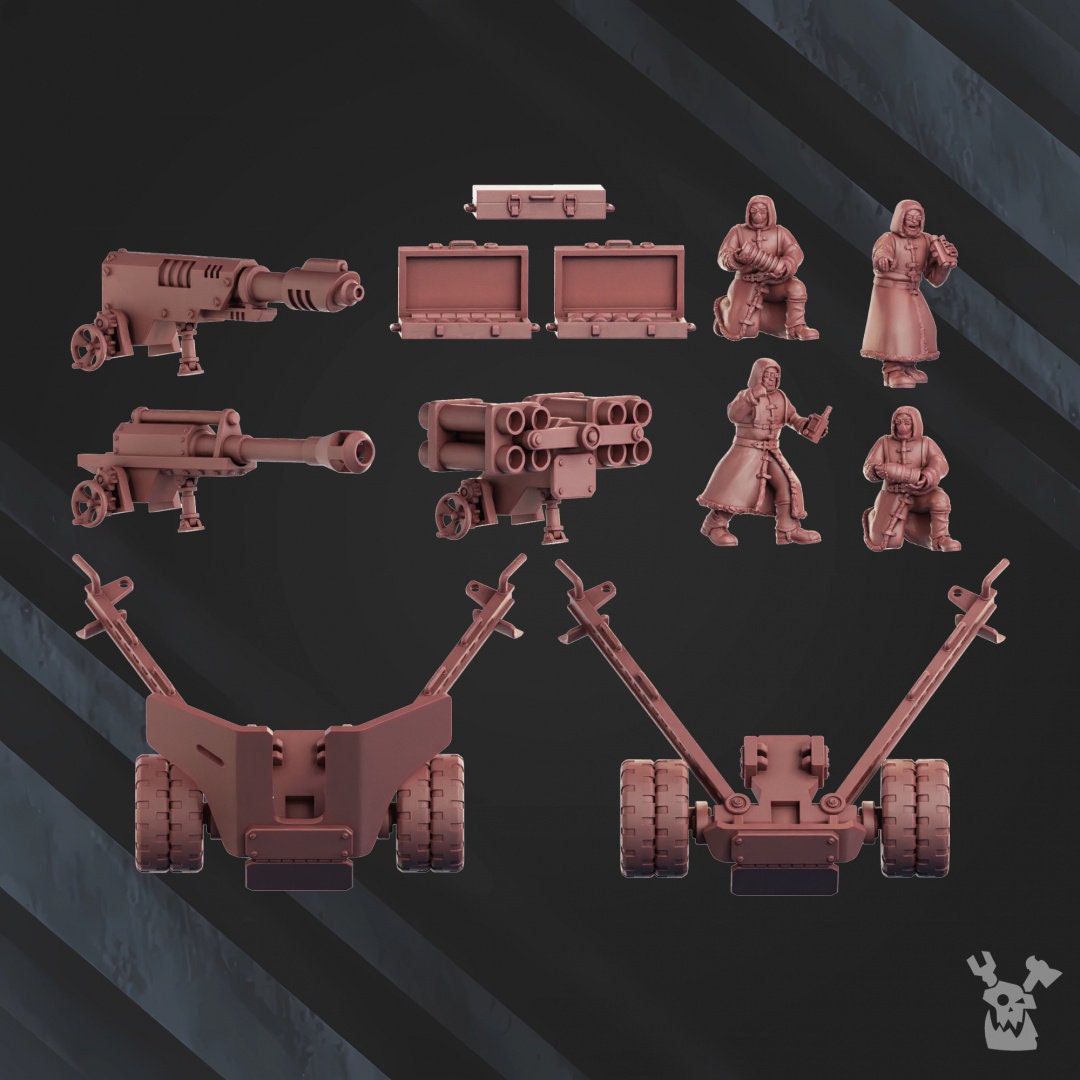 3d Printed Artillery Squad by DakkaDakka