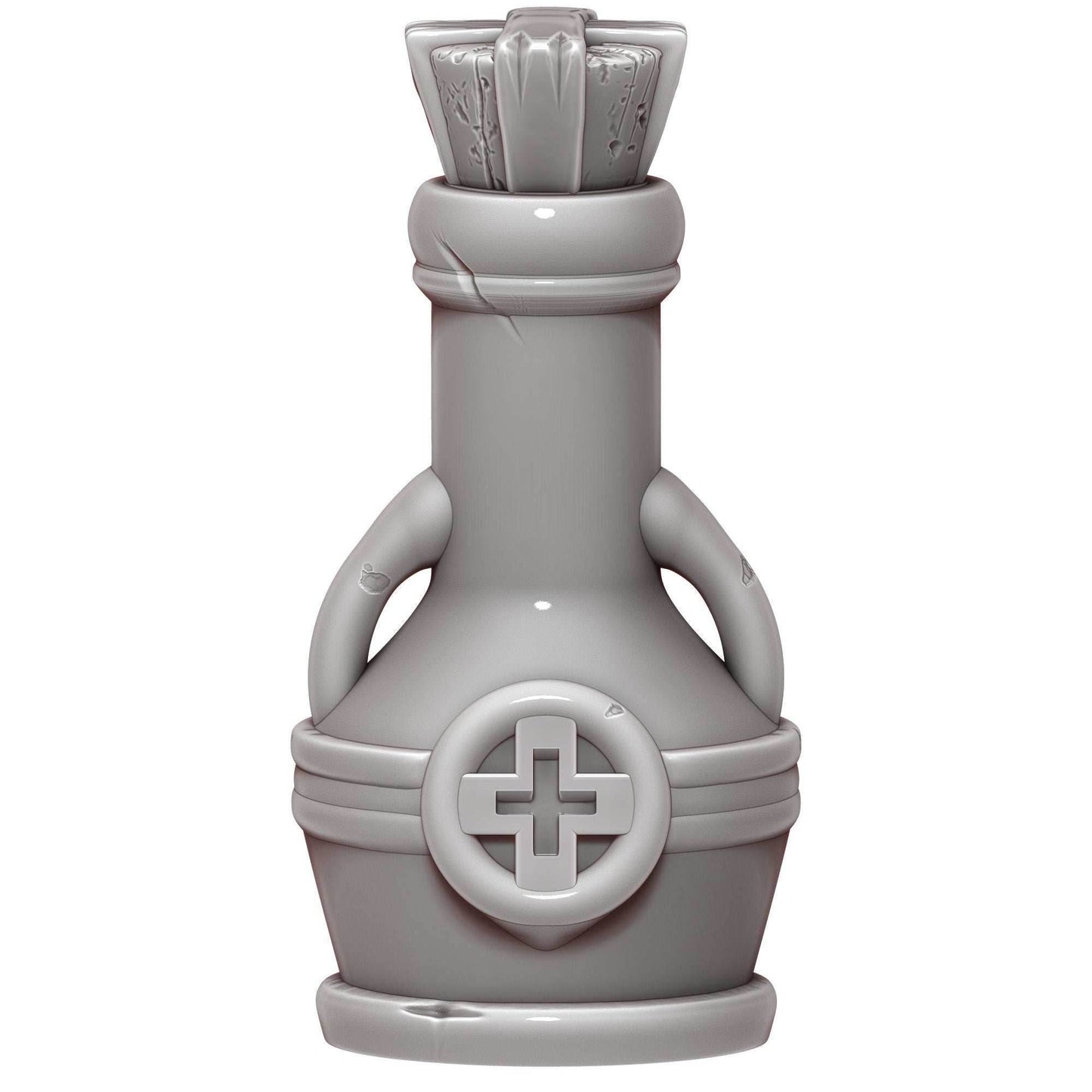 Health Potion 3D Printed Dice Jail | RPG Dice Vault | D20 Storage Box | Player Gift - Guard Dice with Healing Magic! - Black / Yes- Include Random Dice Set