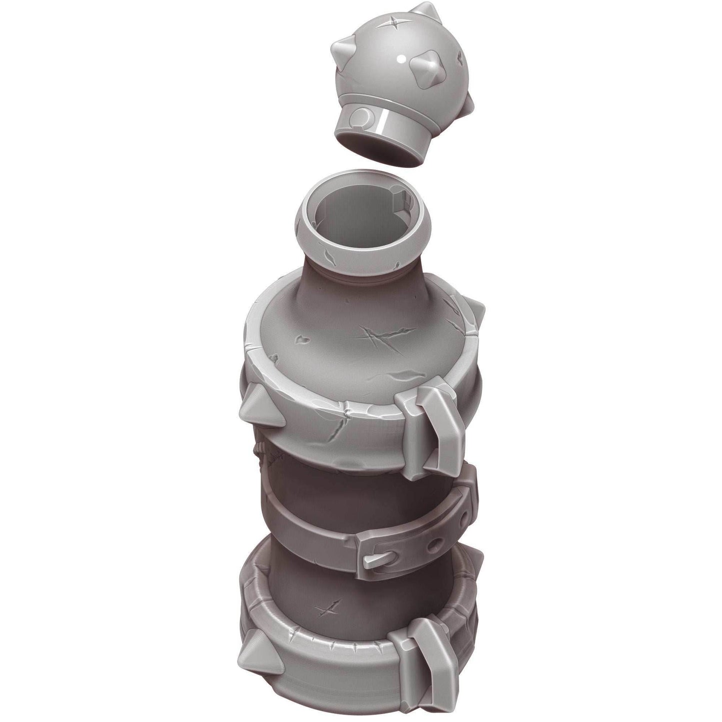 Ogre's Strength Potion 3D Printed Dice Jail | RPG Dice Vault | D20 Storage Box | Player Gift - Channel Massive Power! - Black / Yes- Include Random Dice Set