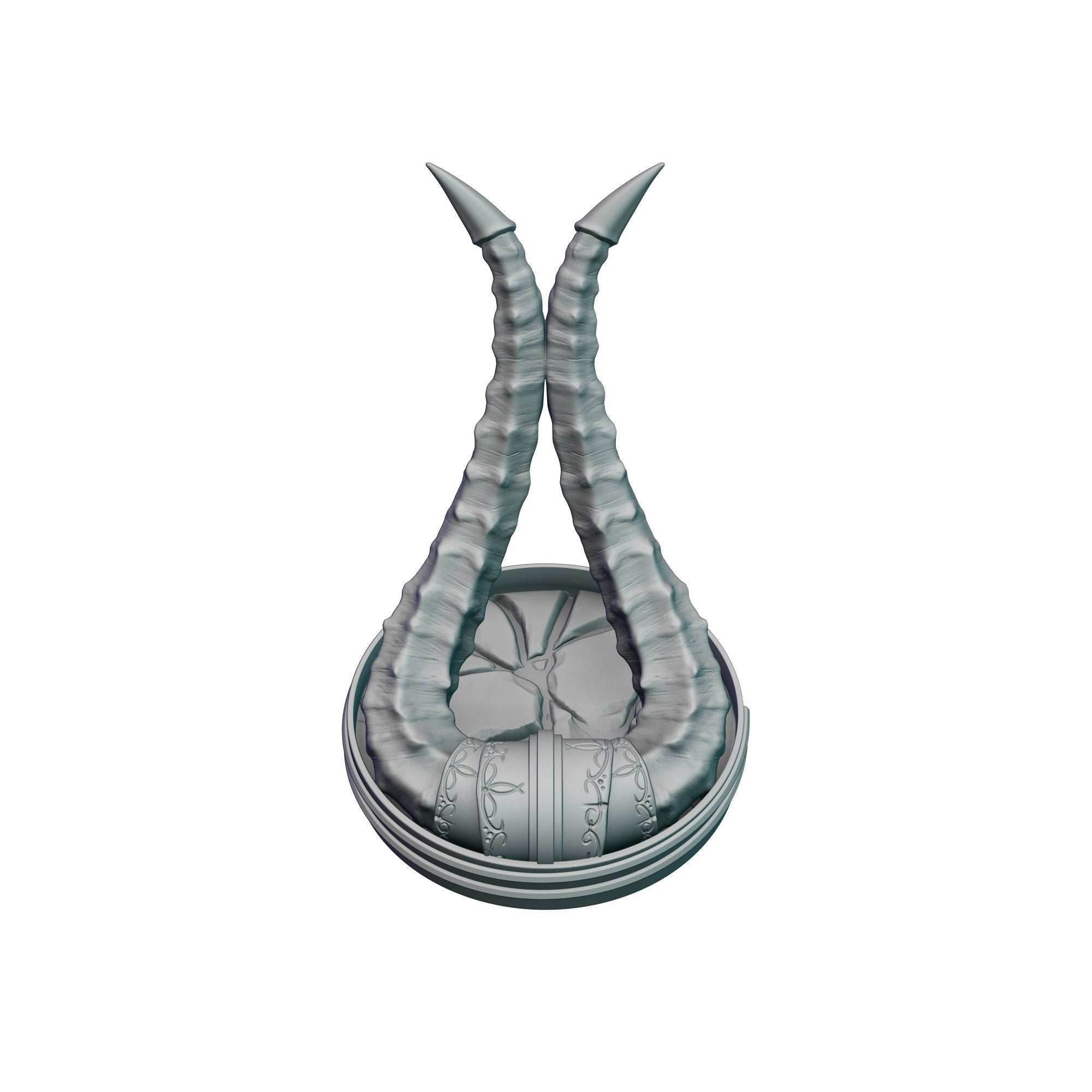 Demon Blooded Tiefling 3D Printed Dice Jail- Mythic Mugs Collection by Ars Moriendi 3D- Unleash Fiendish Elegance! - Black / Yes- Include Random Dice Set