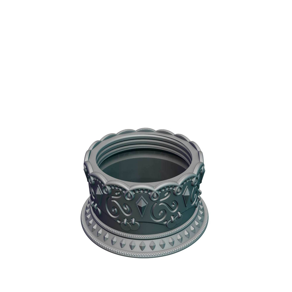Demon Blooded Tiefling 3D Printed Dice Jail- Mythic Mugs Collection by Ars Moriendi 3D- Unleash Fiendish Elegance! - Black / Yes- Include Random Dice Set