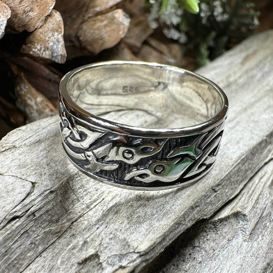 Terrwyn Celtic Raven Ring - 7