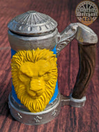 Lion's Brew Mythic Mug Dice Vault & Can Holder- Mythic Mugs- Ars Moriendi 3D - Black / Non Threaded-No Lid