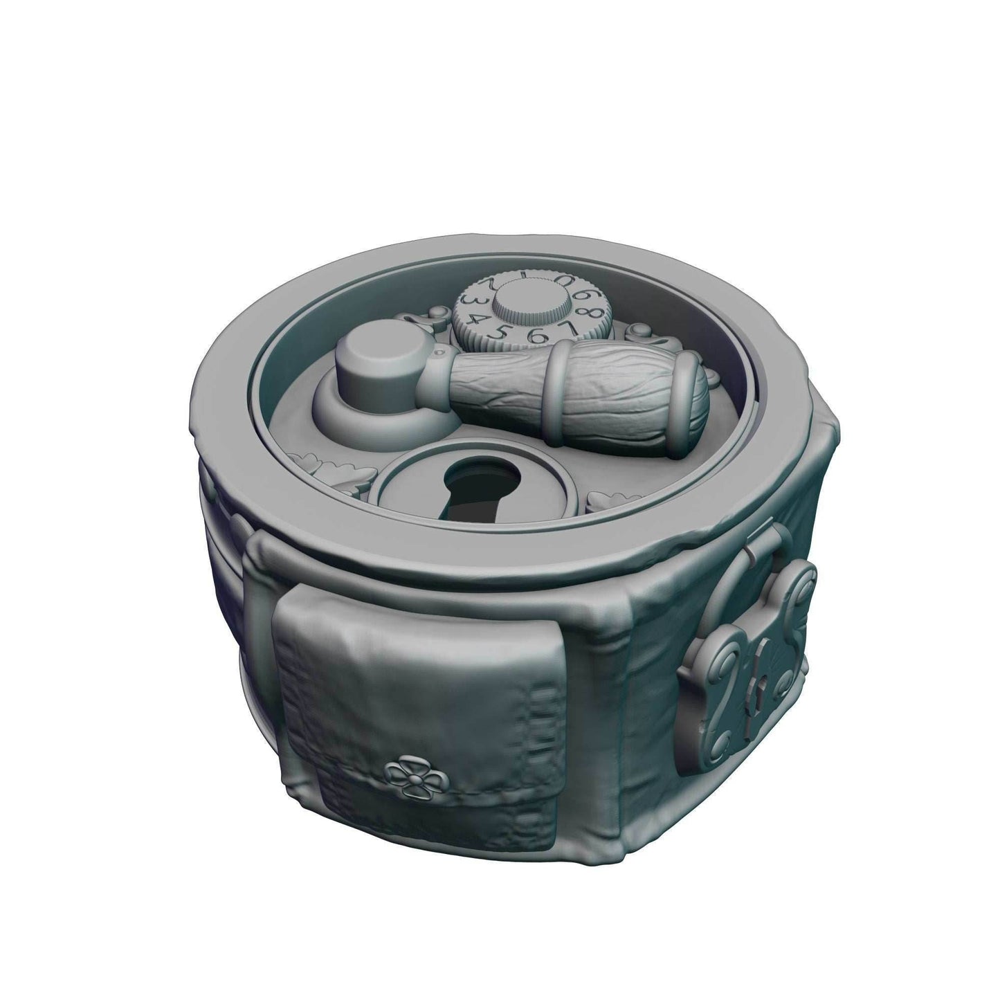 Rogue Class 3D Printed Dice Jail | RPG Dice Vault | D20 Storage Box | Wargaming - Player Gift - Stealth, Shadows & Sharp Rolls. - Black / Yes- Include Random Dice Set