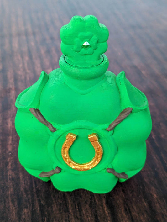 Luck Potion 3D Printed Dice Jail | RPG Dice Vault | D20 Storage Box | Player Gift - Elevate Your Game with a Touch of Fate! - Black / Yes- Include Random Dice Set