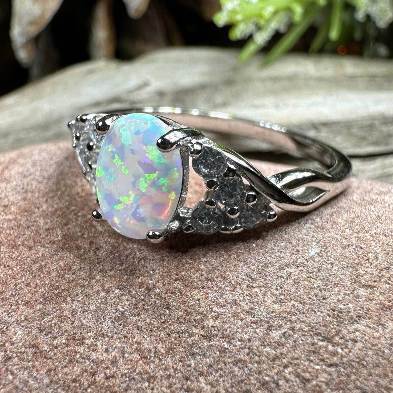 Cressida Opal Celtic Ring - 5