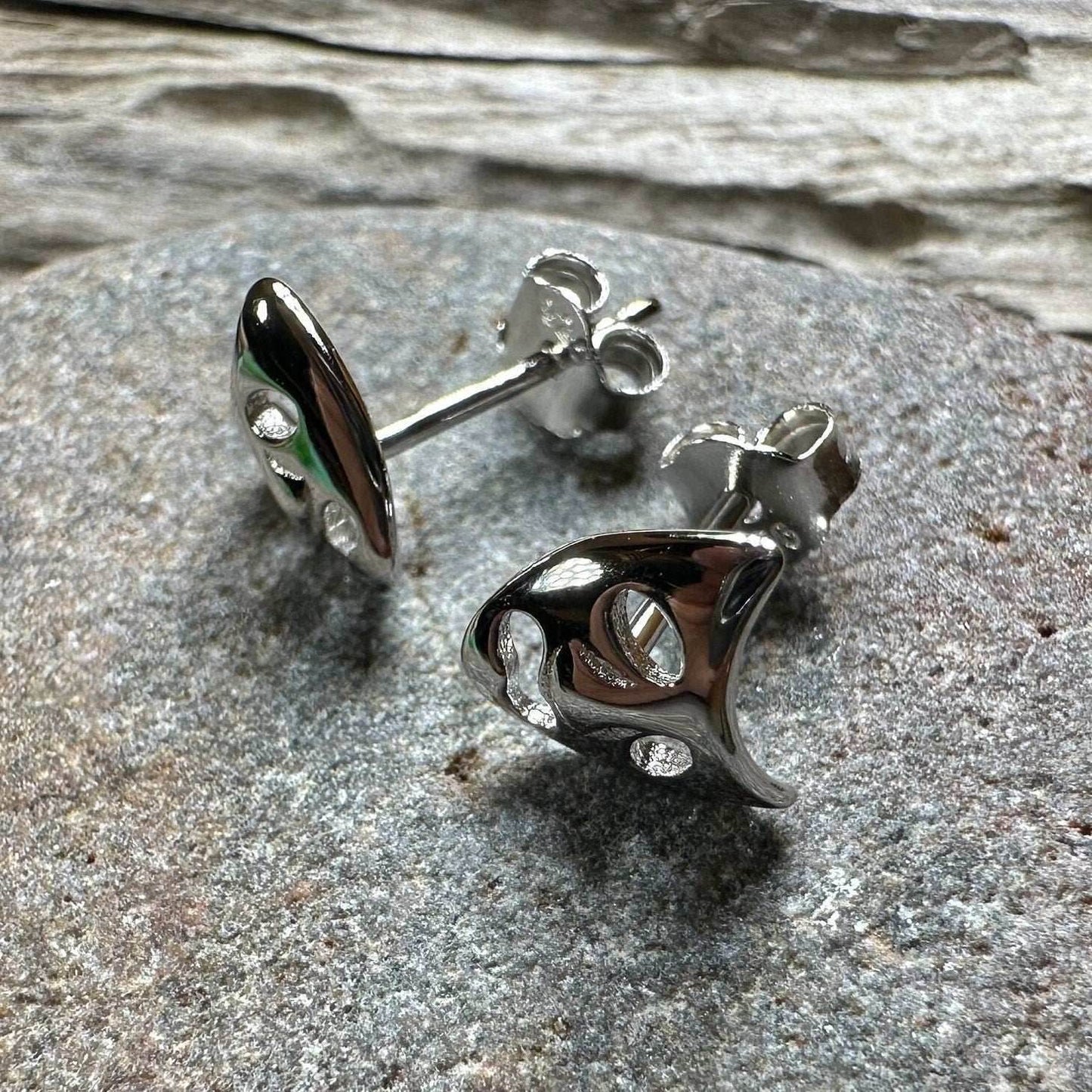 Theater Mask Stud Earrings - 