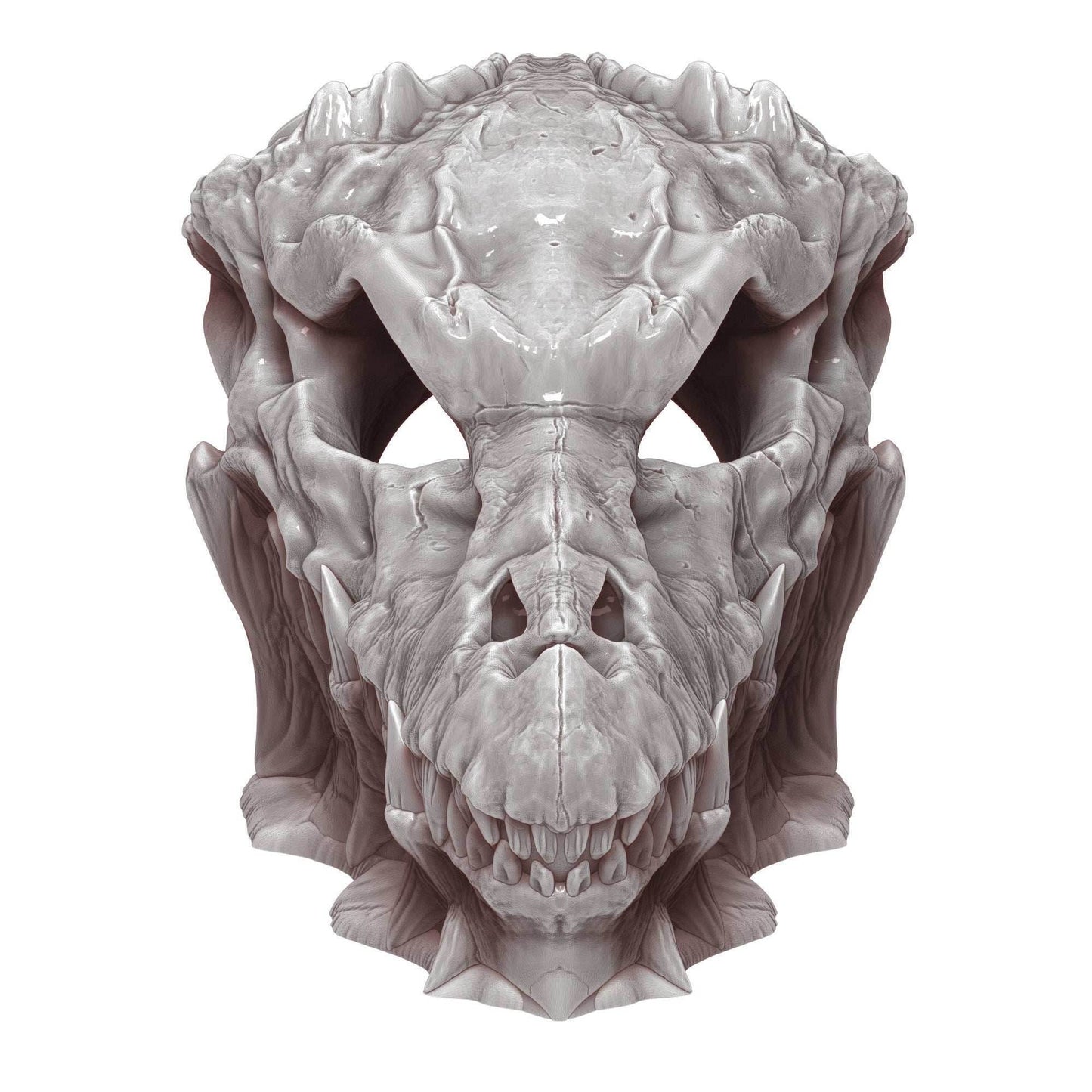 Dragon Skull 3D Printed Dice Tower - Mythic Roll Collection by Unchained Games | Dice Tray | D20 Dice Vault - Unearth Power Within the Skull - Black / Yes- Include Random Dice Set