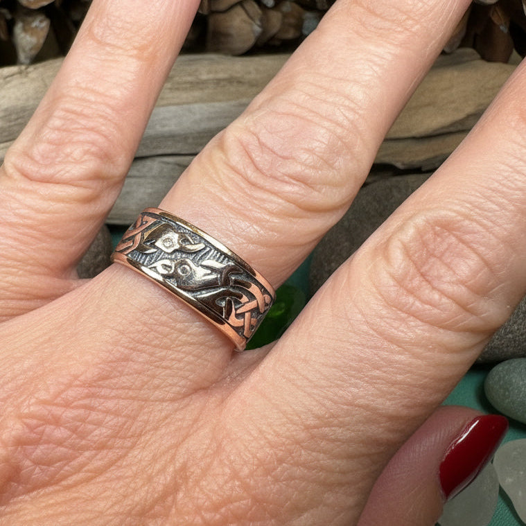 Terrwyn Celtic Raven Ring