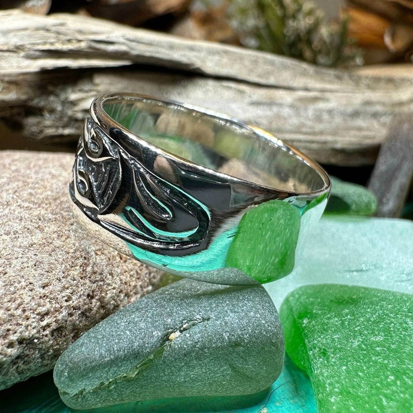 Terrwyn Celtic Raven Ring - 7