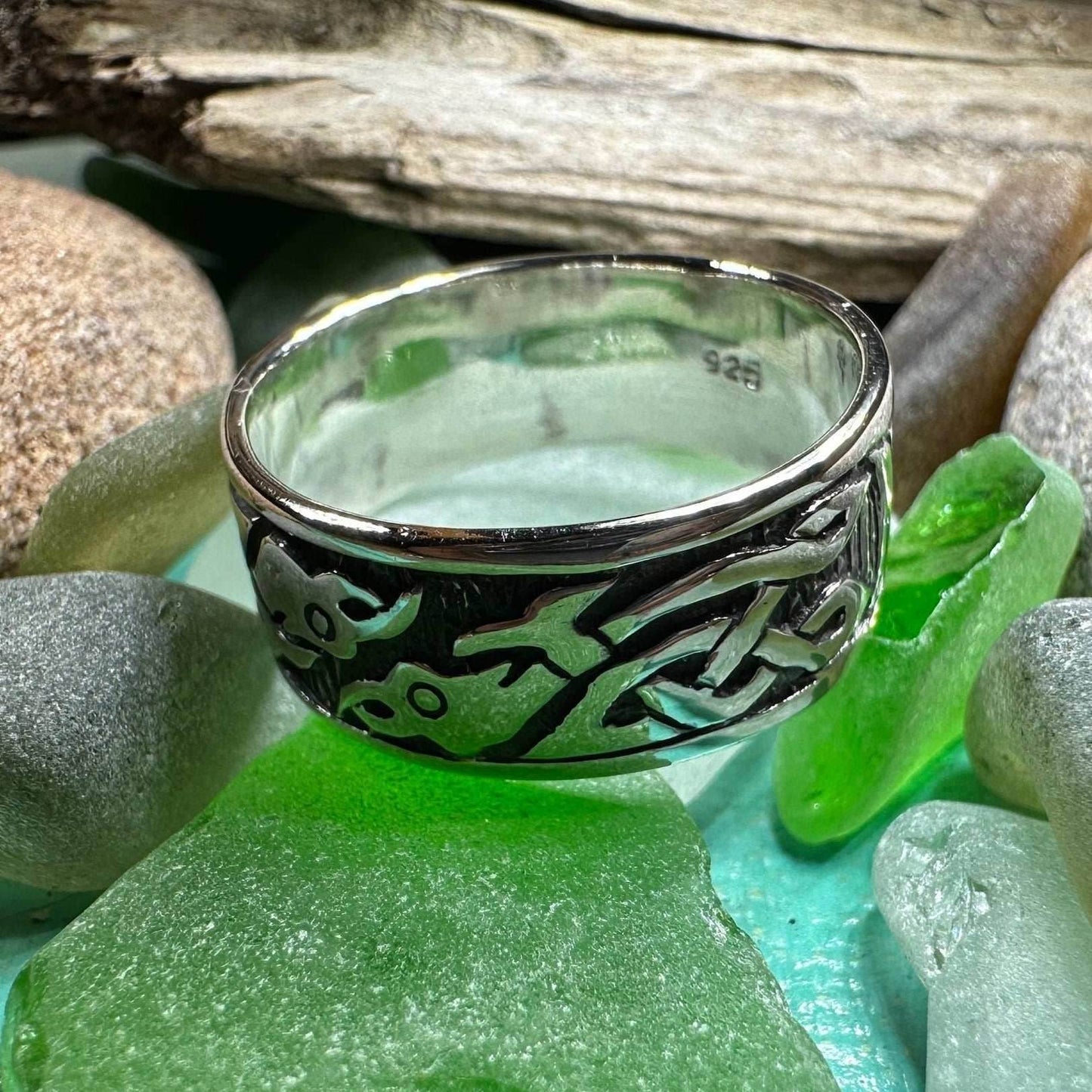 Terrwyn Celtic Raven Ring - 7
