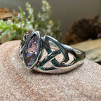 Pink Trinity Knot Ring