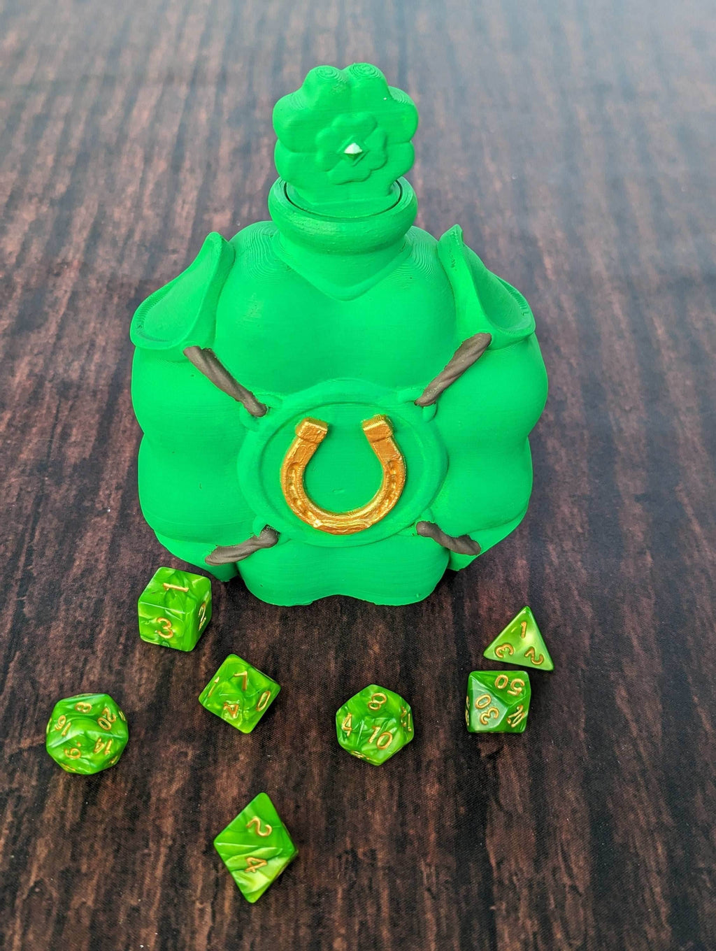 Luck Potion 3D Printed Dice Jail | RPG Dice Vault | D20 Storage Box | Player Gift - Elevate Your Game with a Touch of Fate! - Black / Yes- Include Random Dice Set