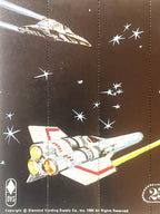 Vintage 1980 Galactic Battleships Vending Display Card 🃏 Diamond Vending Supply Co. Sci-Fi Header C-23 NOS Hong Kong