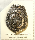 Rare Antique Vintage 1950s Special Police Badge with Original Card