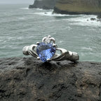 Lavender Claddagh Ring
