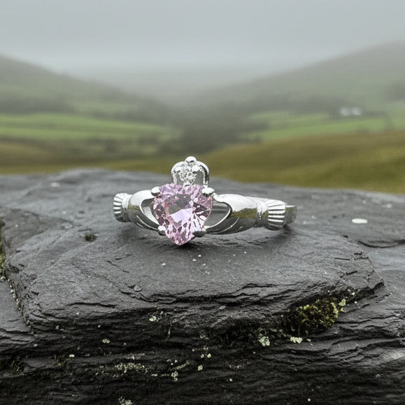 Petal Pink Claddagh Ring