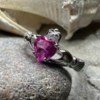 Blushing Rose Claddagh Ring - 4