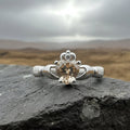 Champagne Toast Claddagh Ring