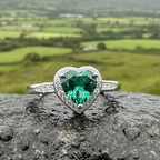 Ireland's Emerald Heart Ring
