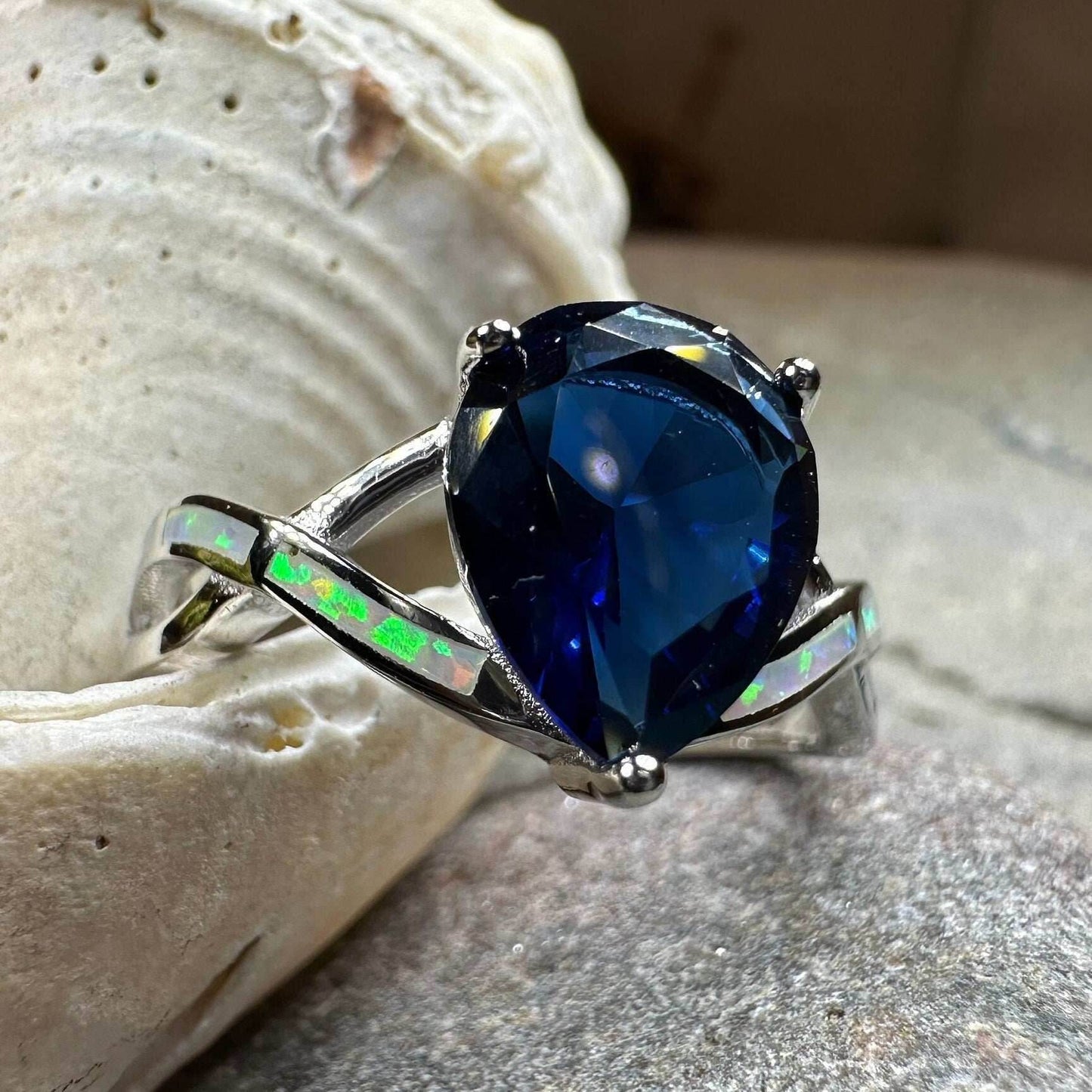 Valois Opal Celtic Ring - 5