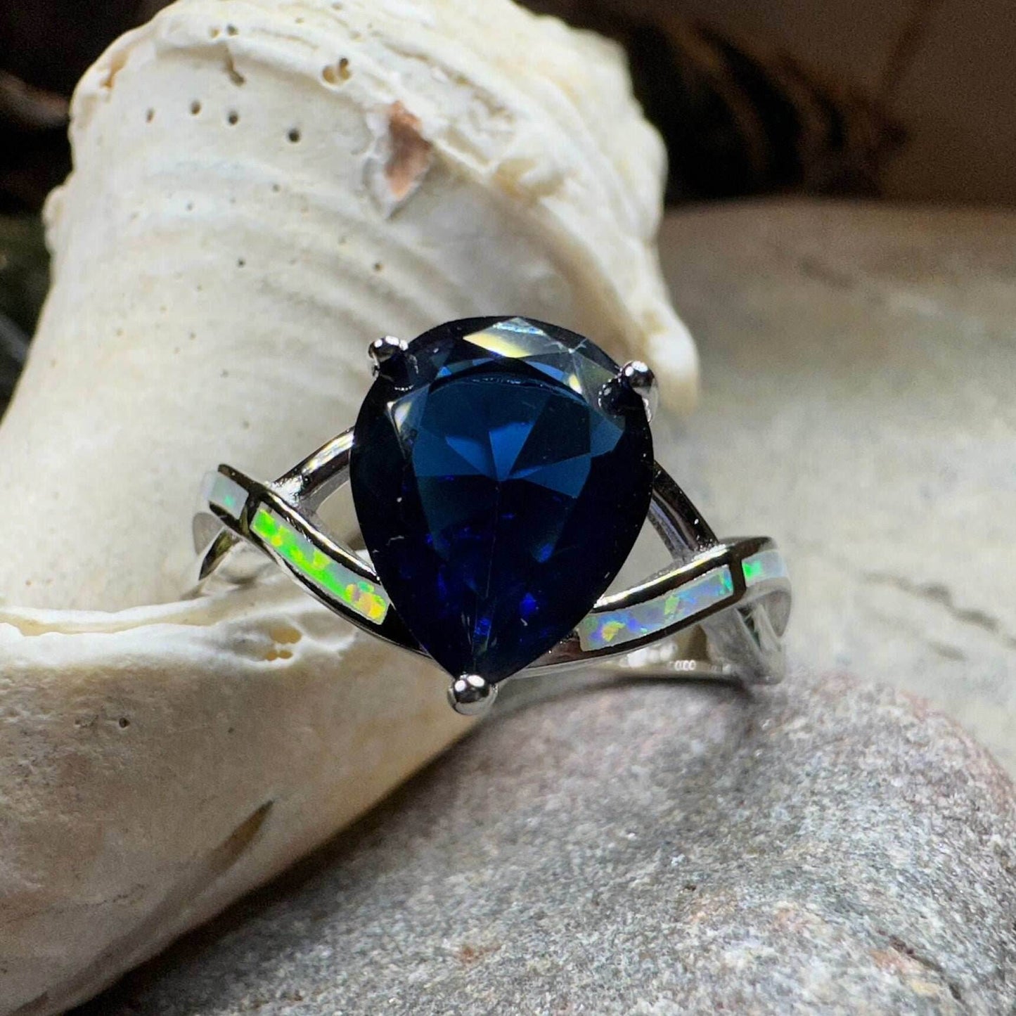 Valois Opal Celtic Ring - 5