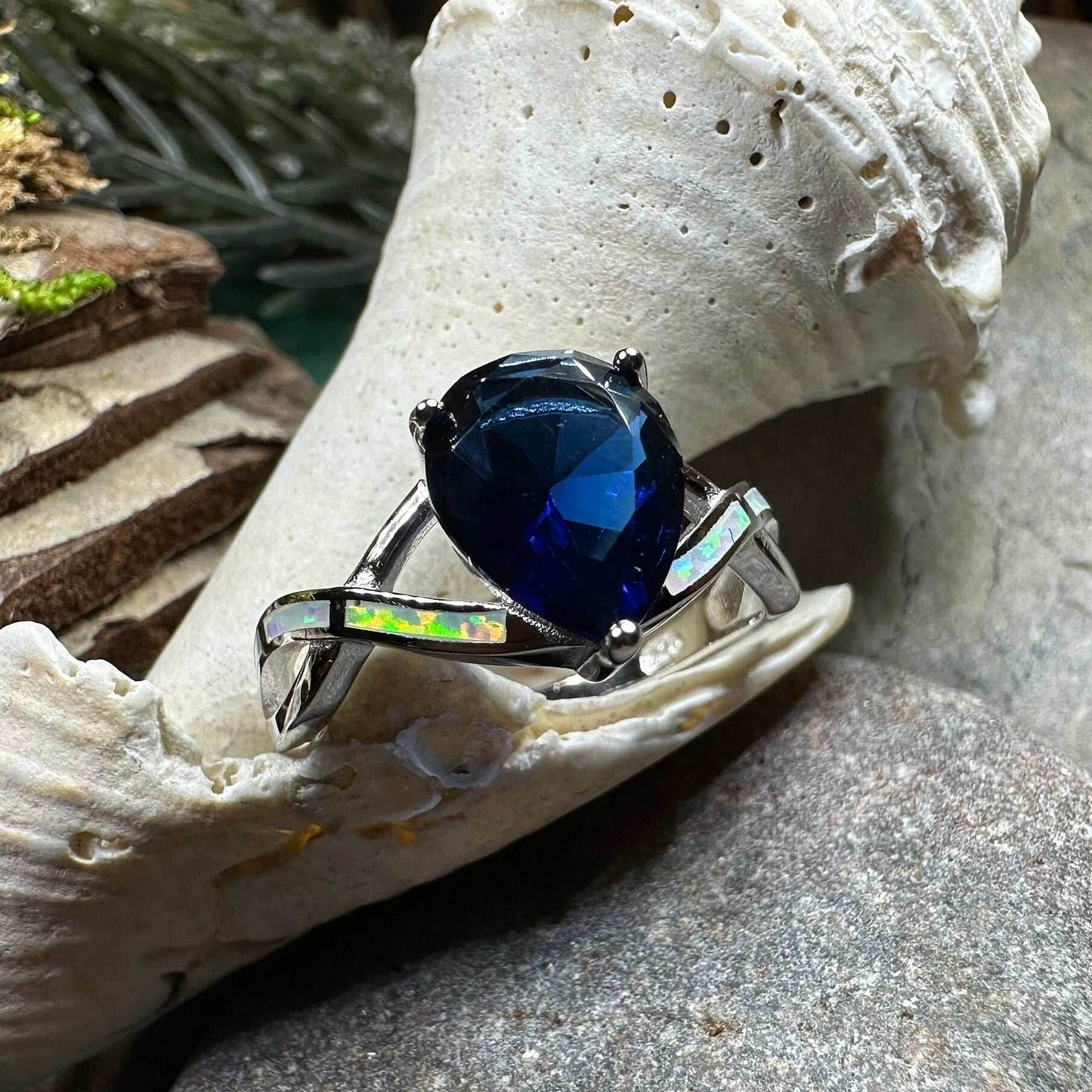 Valois Opal Celtic Ring - 5