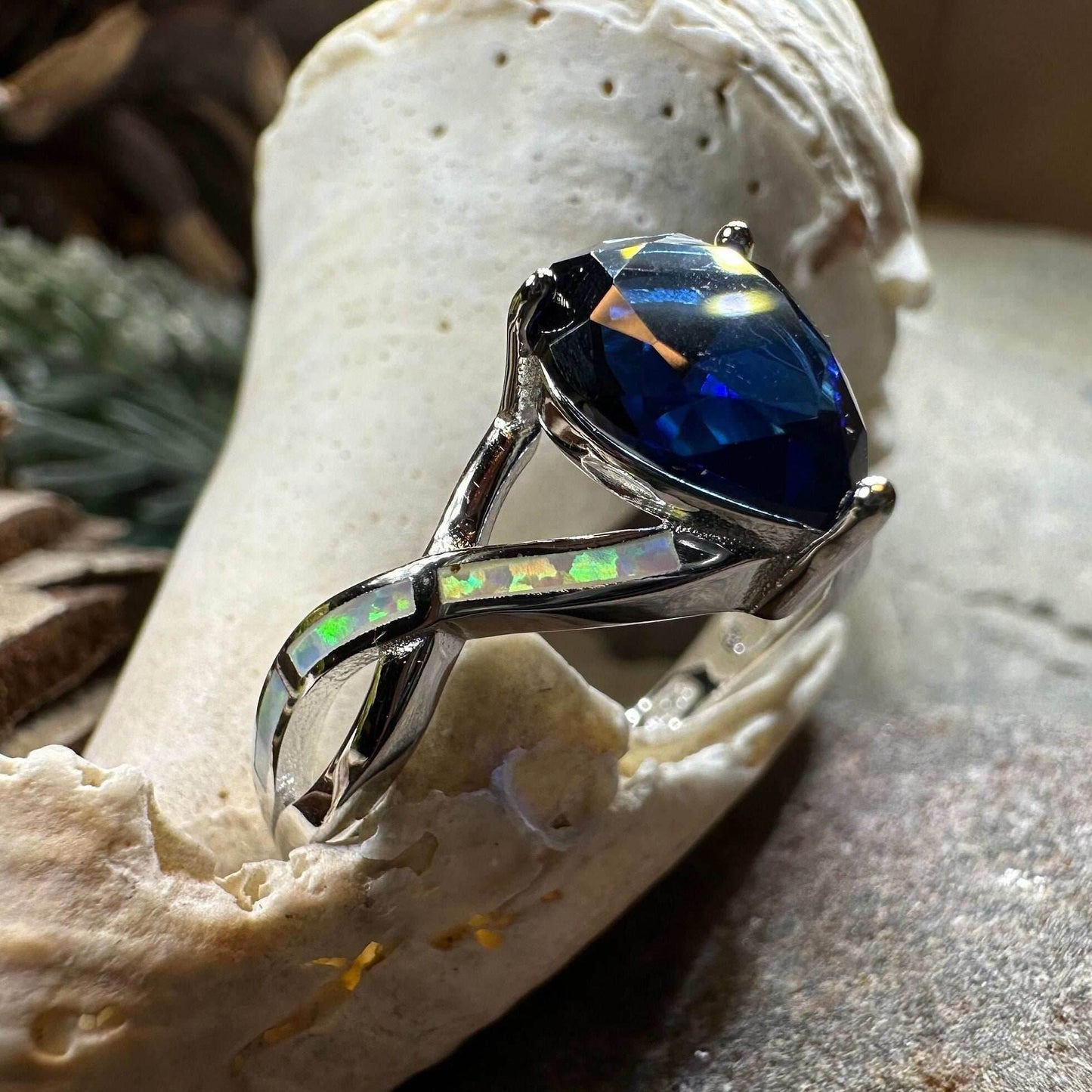 Valois Opal Celtic Ring - 5