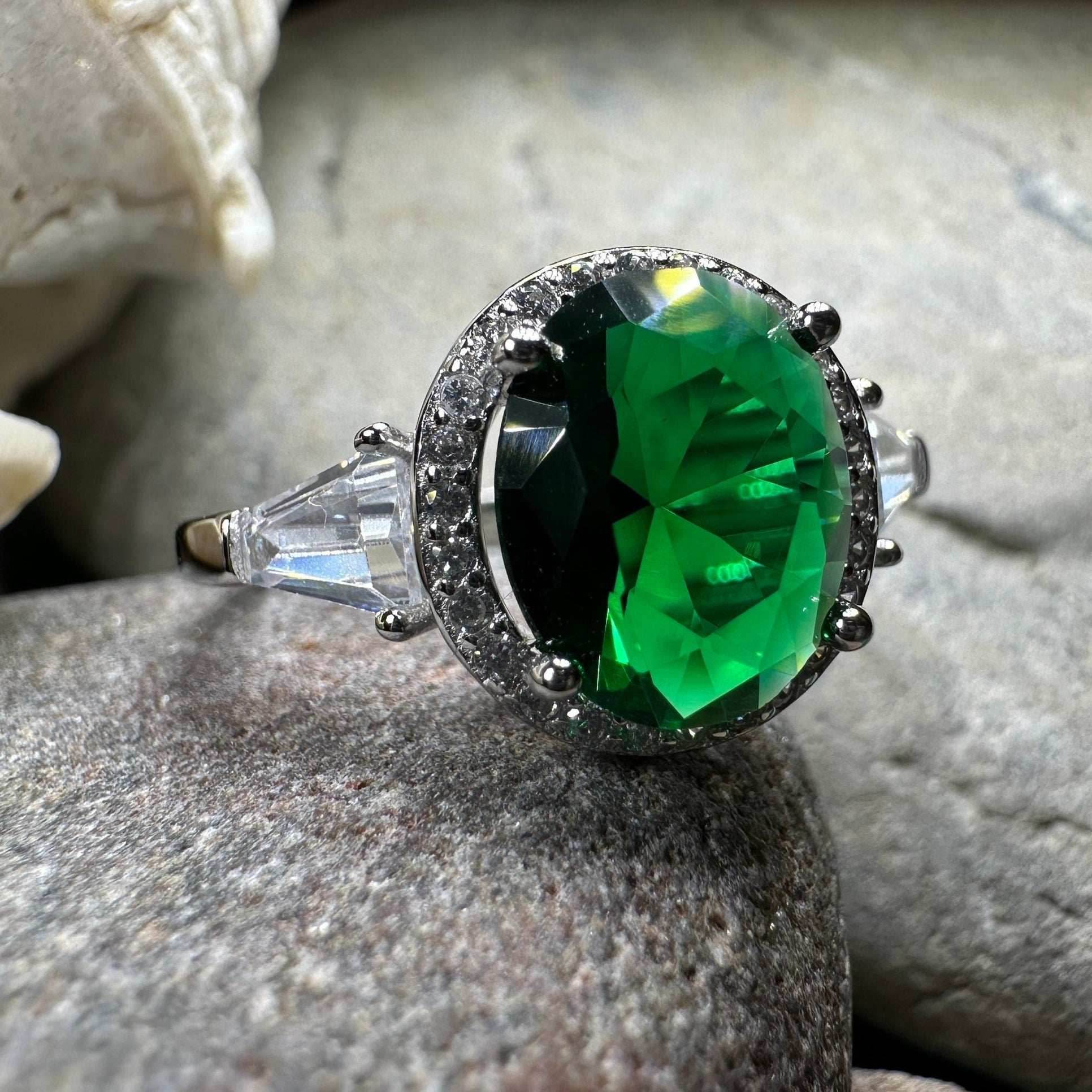Shannon Irish Emerald Ring - 4