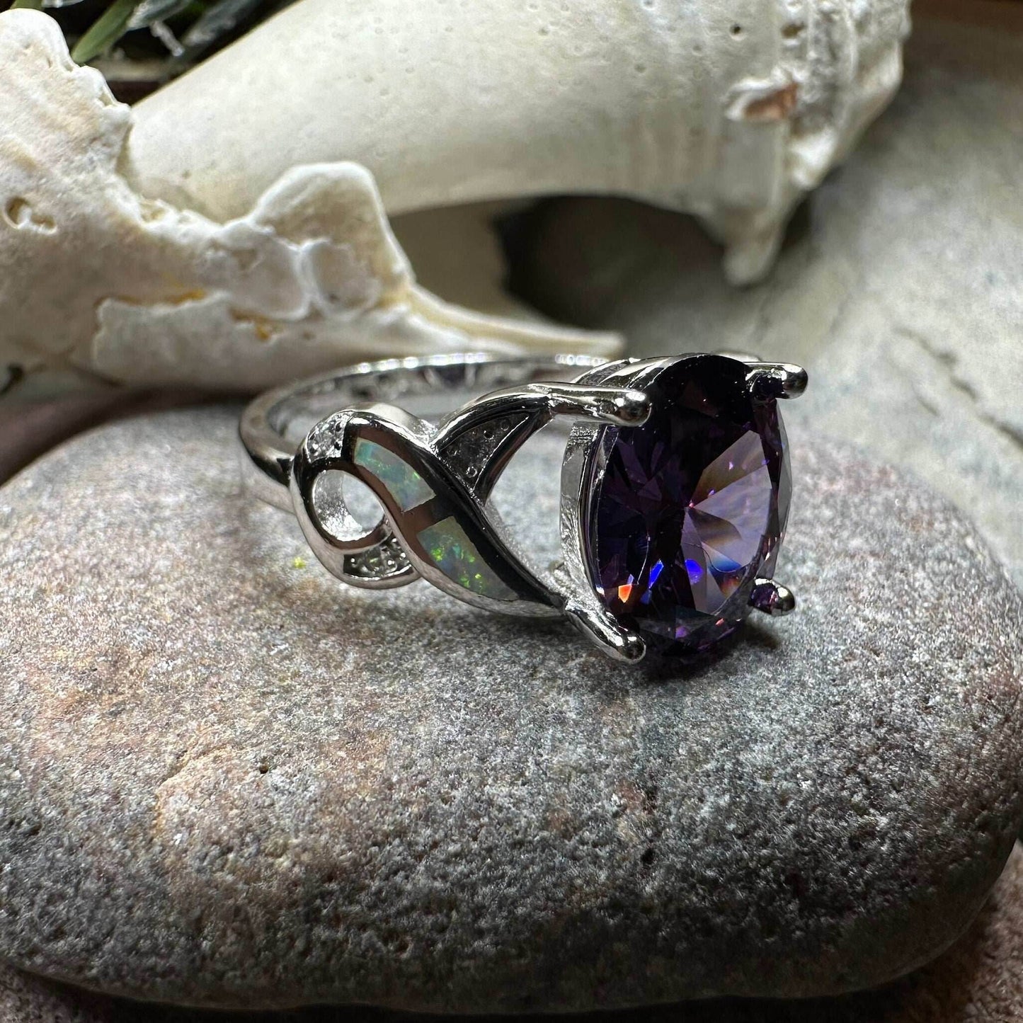 Boinne Opal Celtic Ring - 5