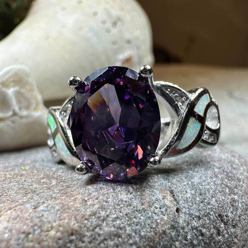 Boinne Opal Celtic Ring - 5
