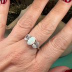 Eternity Opal Celtic Ring
