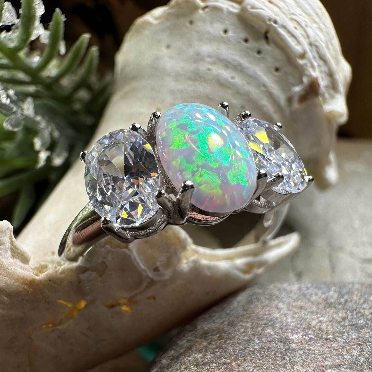 Eternity Opal Celtic Ring - 5