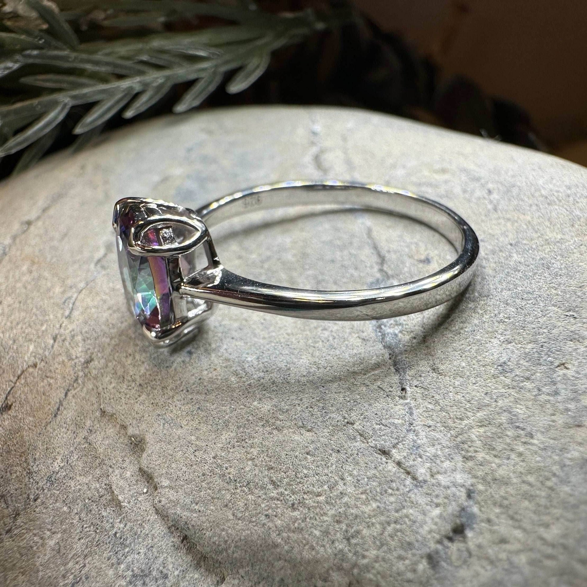 Highland Lass Mystic Topaz Solitaire Ring - 5