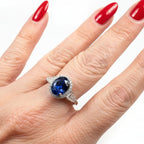Elegant Sapphire Statement Ring