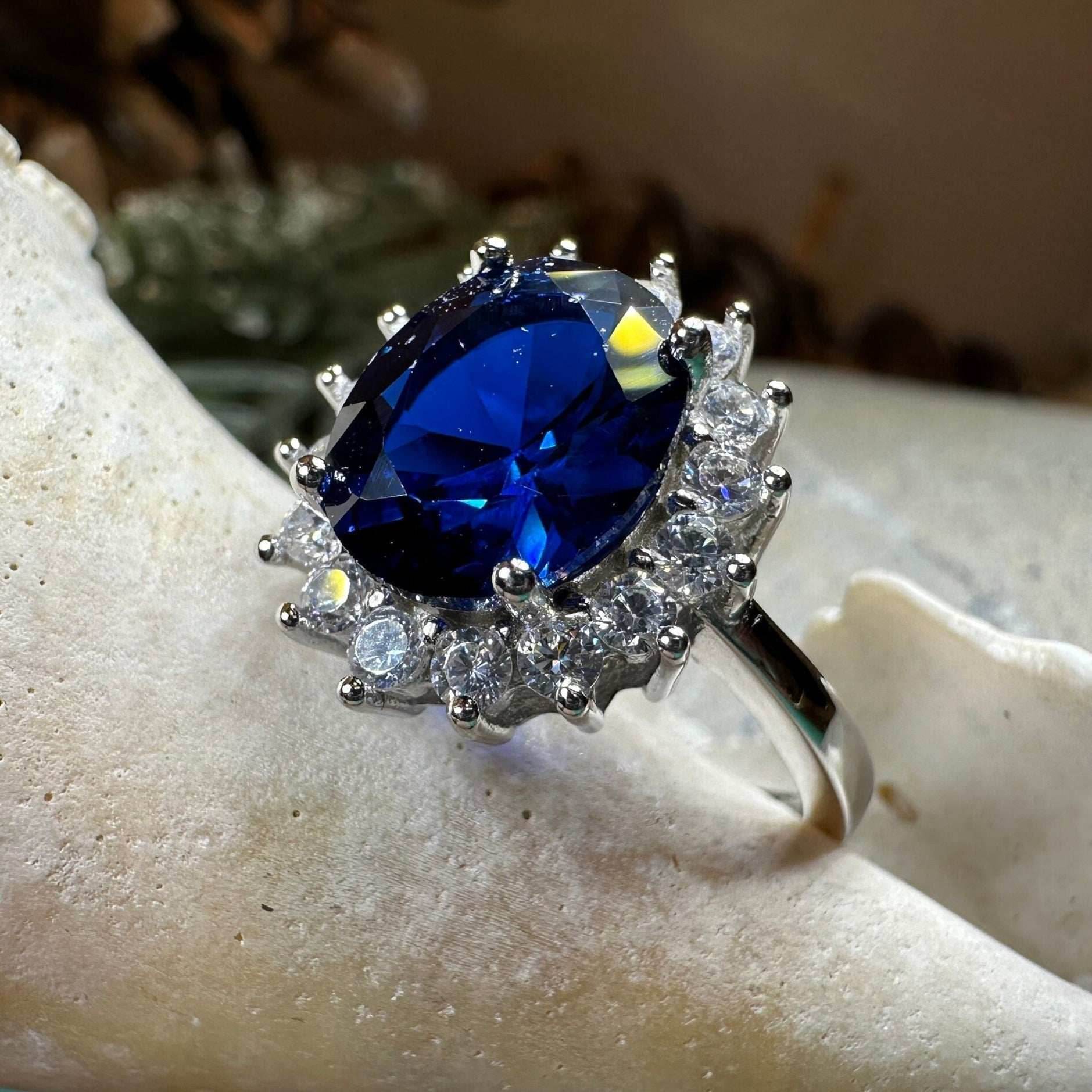 Princess Diana Sapphire Engagement Ring - 5