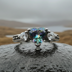 Mystic Topaz Heart Ring