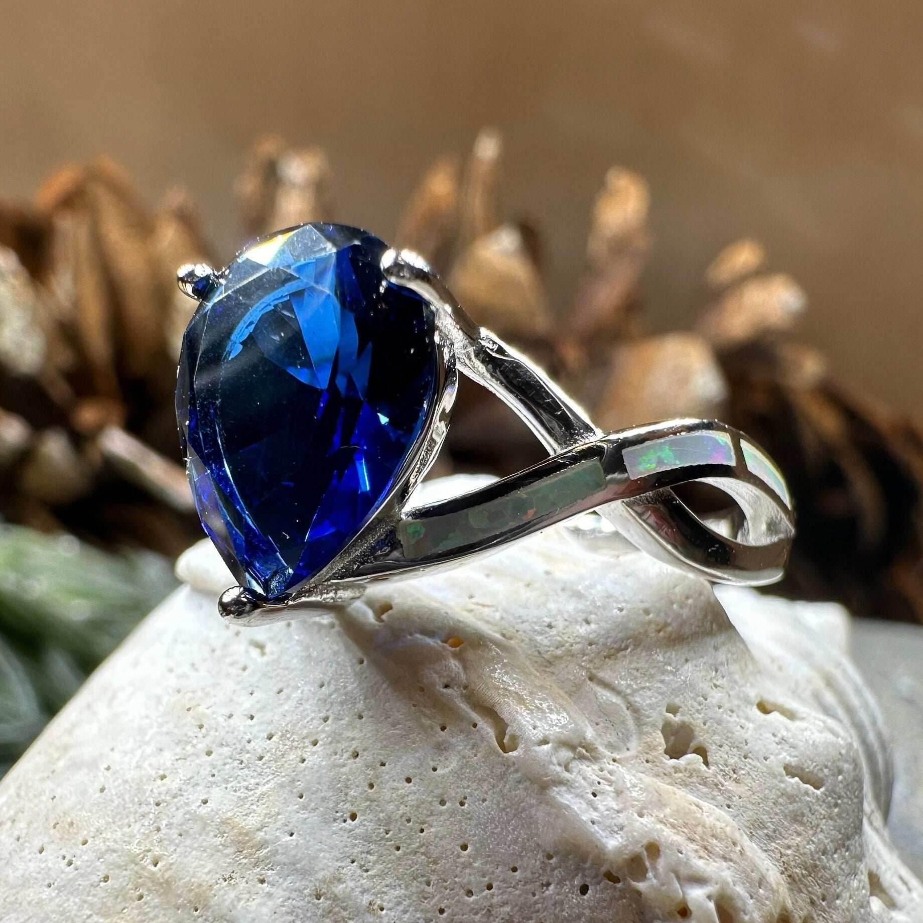 Valois Opal Celtic Ring - 5