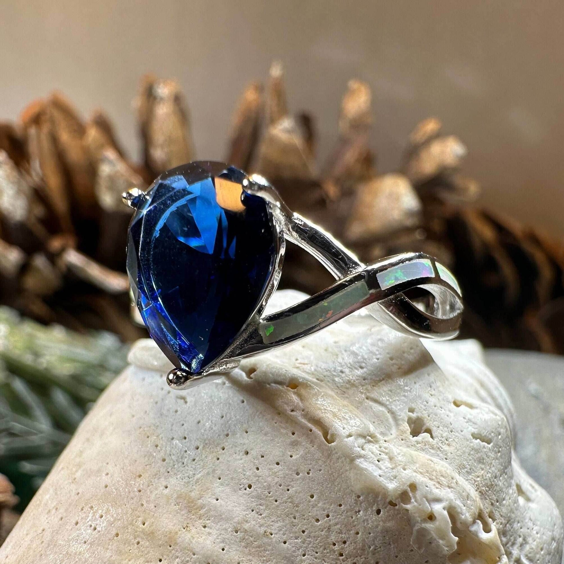 Valois Opal Celtic Ring - 5