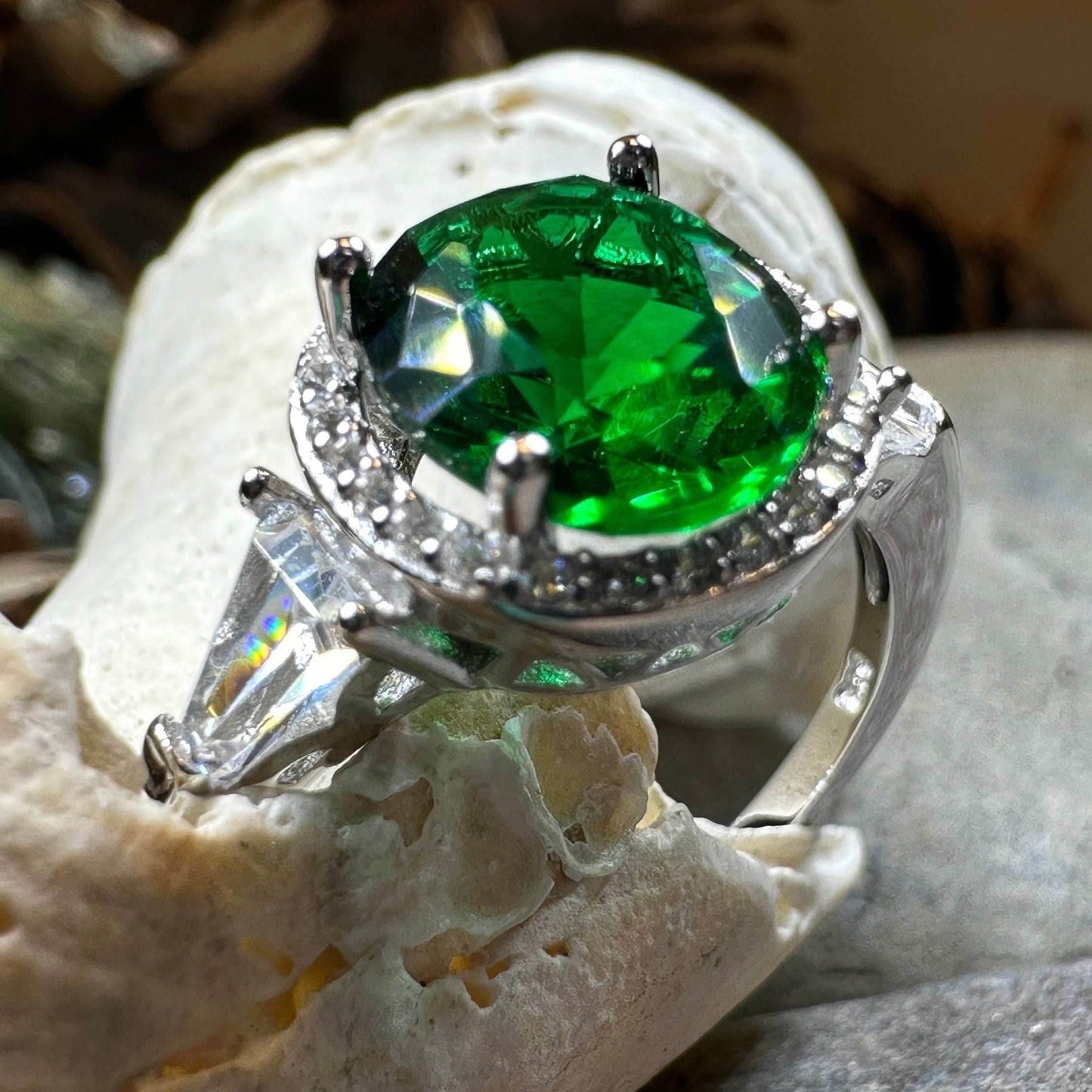 Shannon Irish Emerald Ring - 4