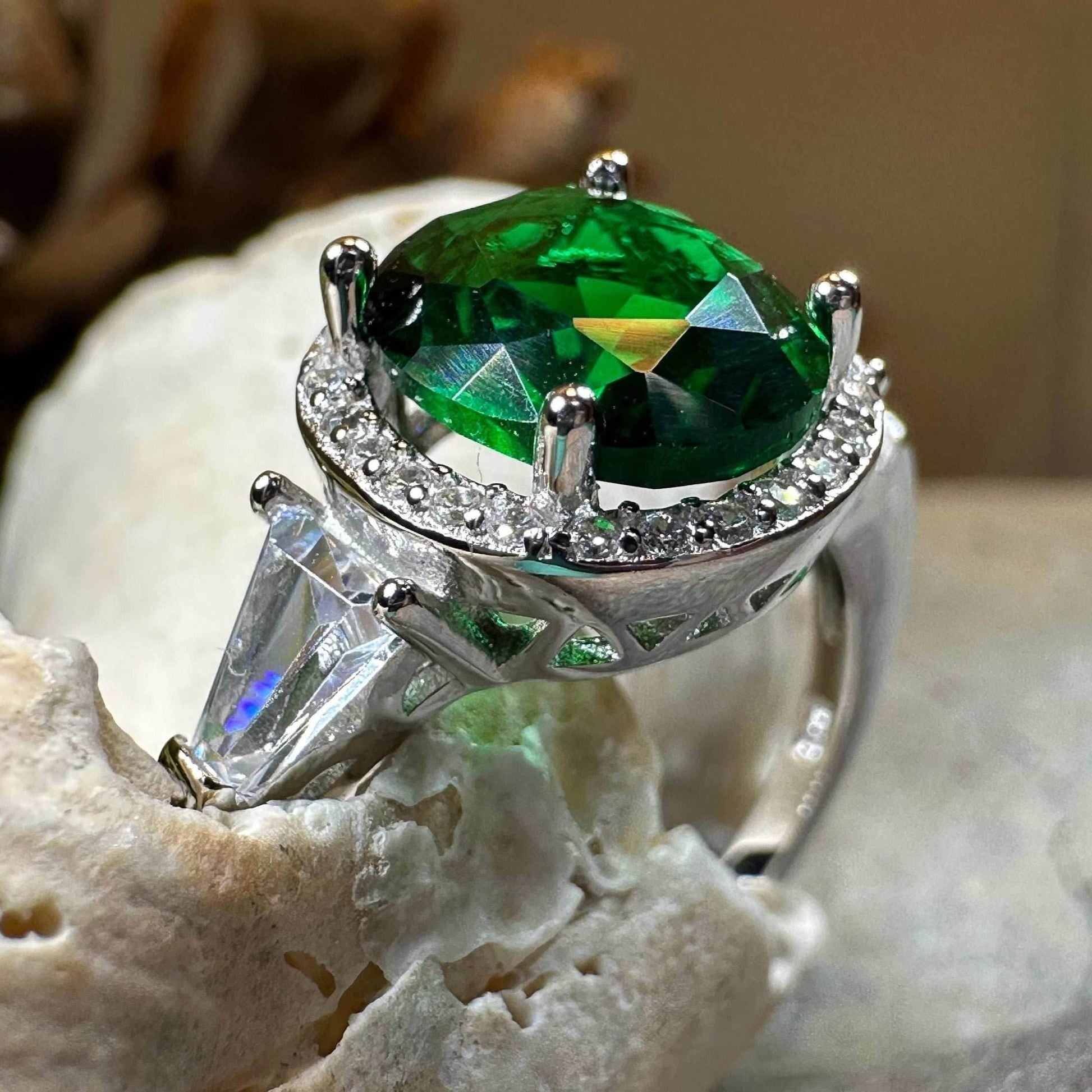 Shannon Irish Emerald Ring - 4