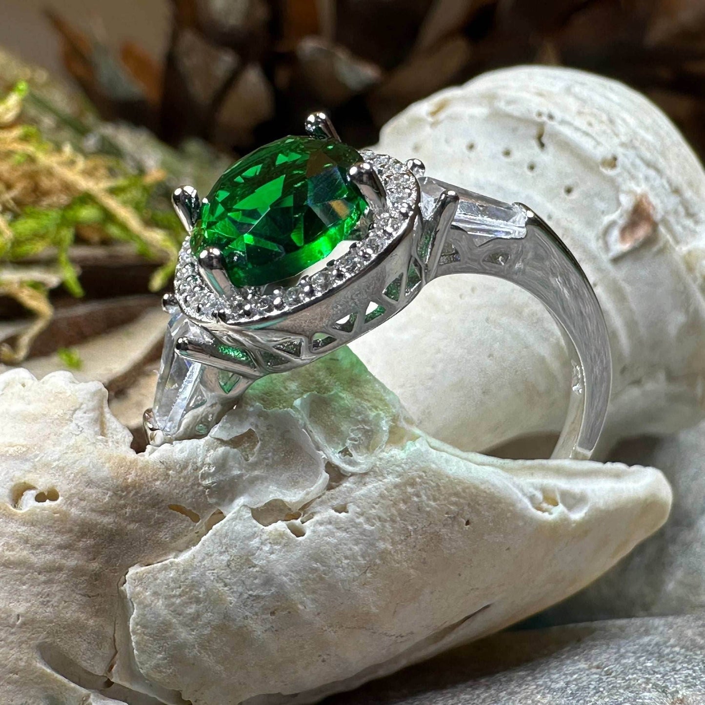 Shannon Irish Emerald Ring - 4