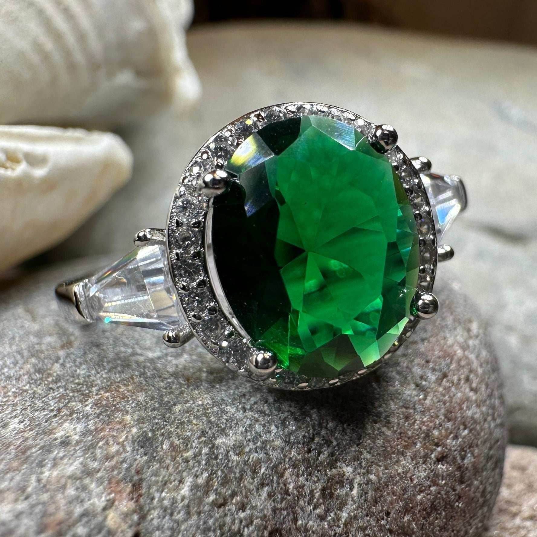 Shannon Irish Emerald Ring - 4