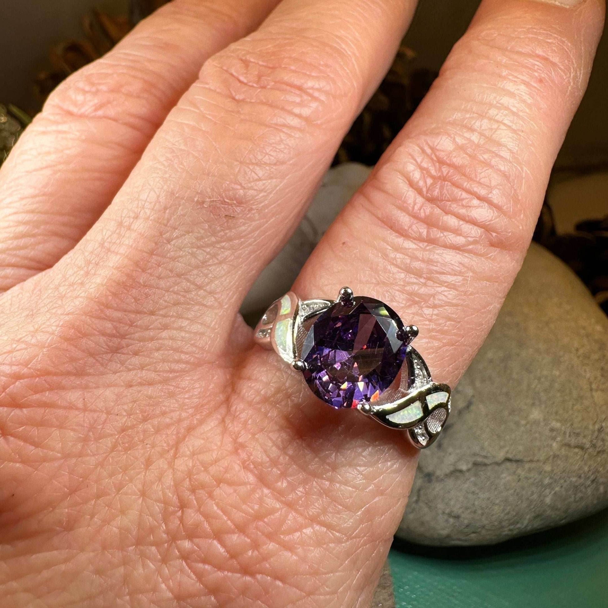 Boinne Opal Celtic Ring - 5