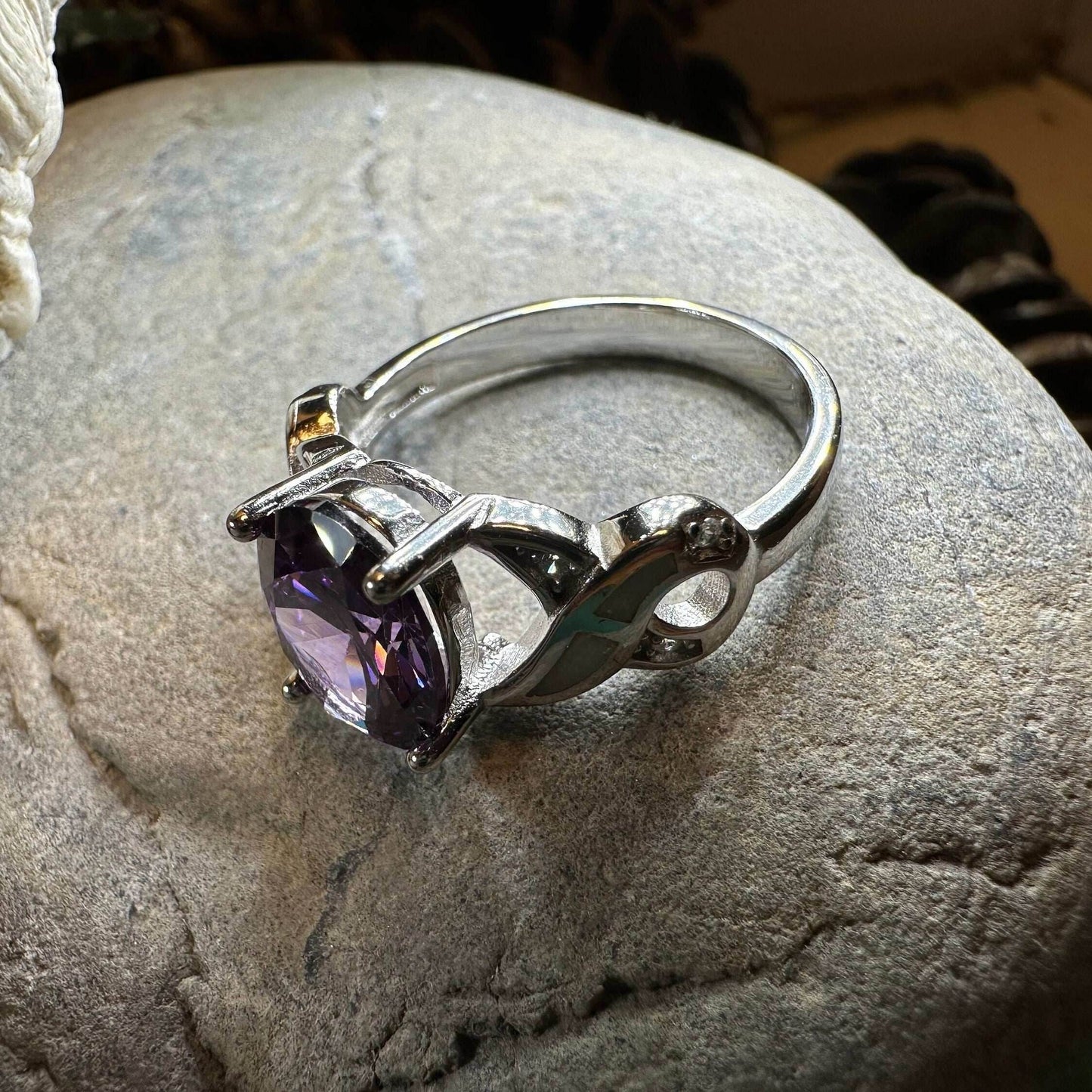 Boinne Opal Celtic Ring - 5