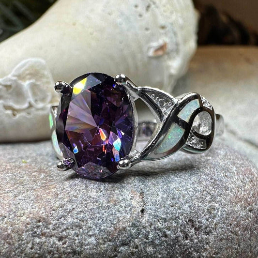 Boinne Opal Celtic Ring - 5